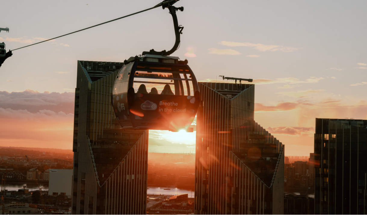 Sunset on the IFS Cloud Cable Car